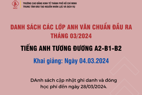 DANH SACH LỚP HỌC