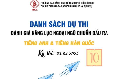 DANH SÁCH DỰ THI