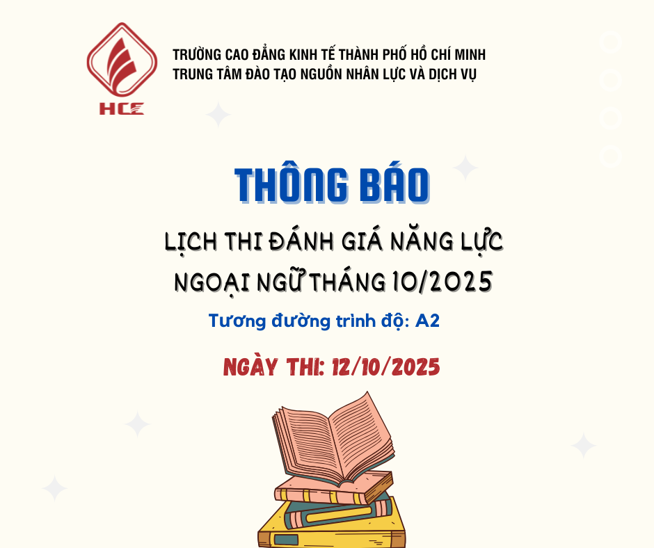 THÔNG BÁO LỊCH THI ĐÁNH GIÁ NĂNG LỰC NGOẠI NGỮ (1)