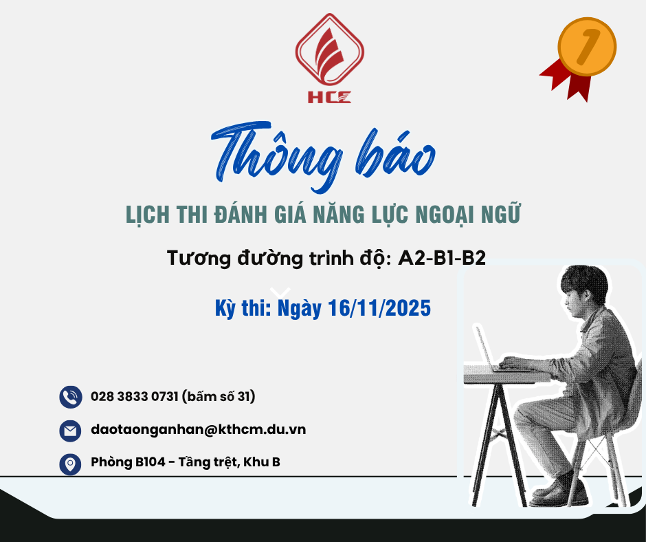 THÔNG BÁO LỊCH THI ĐÁNH GIÁ NĂNG LỰC NGOẠI NGỮ (2)