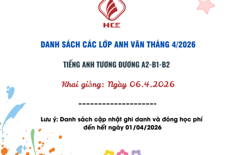 DANH SACH LỚP HỌC TIẾNG ANH (2)