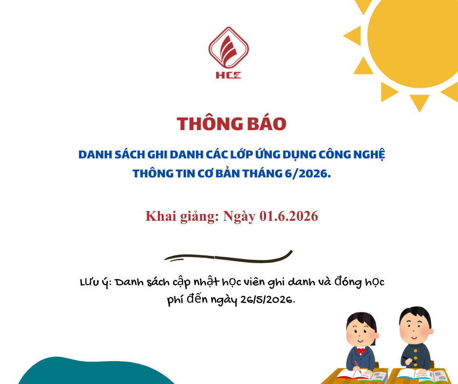 DANH SACH LỚP HỌC TIN HỌC